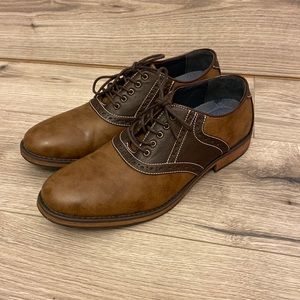 Mens Brown IZOD “King Fisher” Dress Shoes Sz 11